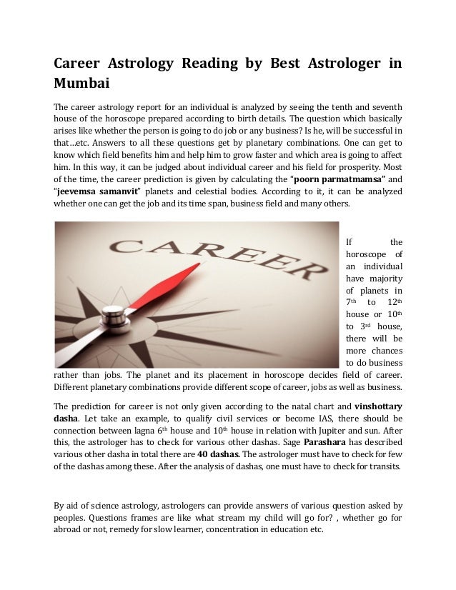 career related questions astrology